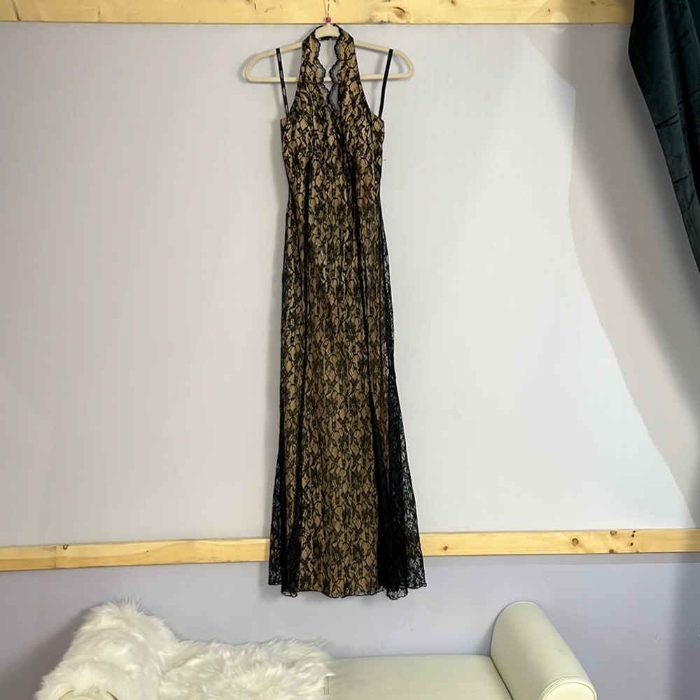 Black Lace Gown
